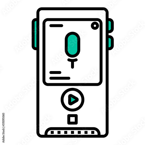 trial recorder icon on transparent background