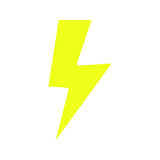 lightning icon vector for website symbol presentation
