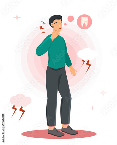 Tooth ache concept
