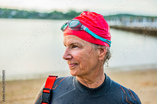 Portrait of an endurance swimmer 