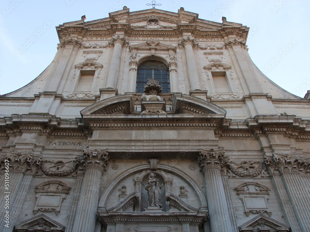 Facade of an Italian church
