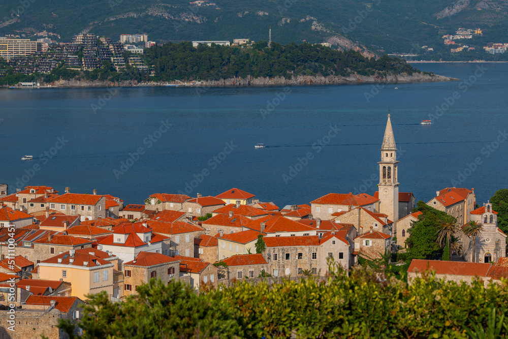 The Old Town is a historical area of ​​the Montenegrin resort of Budva on the Adriatic Sea