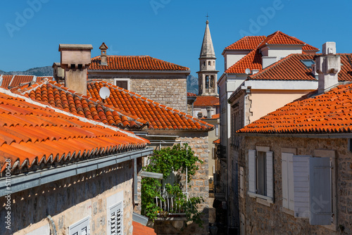 The Old Town is a historical area of ​​the Montenegrin resort of Budva on the Adriatic Sea