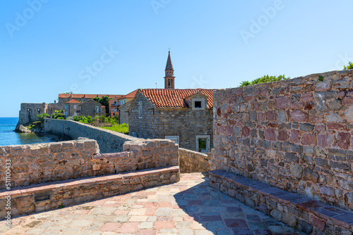 The Old Town is a historical area of ​​the Montenegrin resort of Budva on the Adriatic Sea