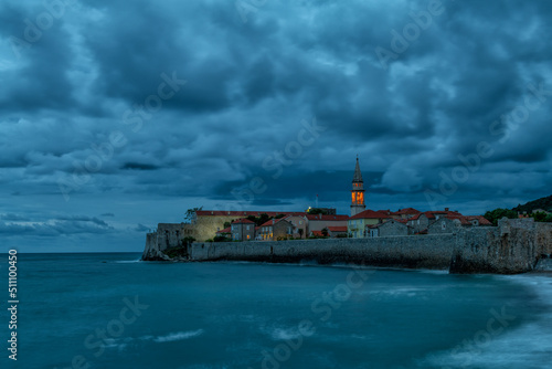 The Old Town is a historical area of ​​the Montenegrin resort of Budva on the Adriatic Sea