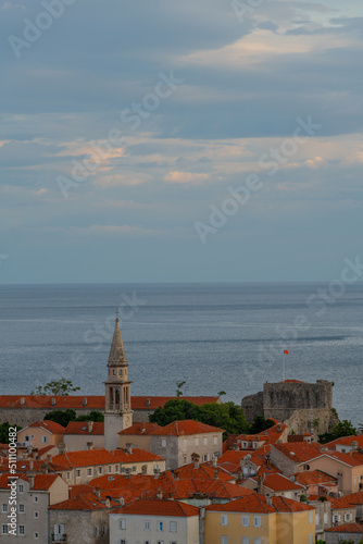 The Old Town is a historical area of ​​the Montenegrin resort of Budva on the Adriatic Sea