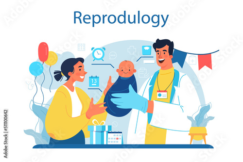 Obstetrician. Reproductologist and reproductive health. Gynecologist doctor
