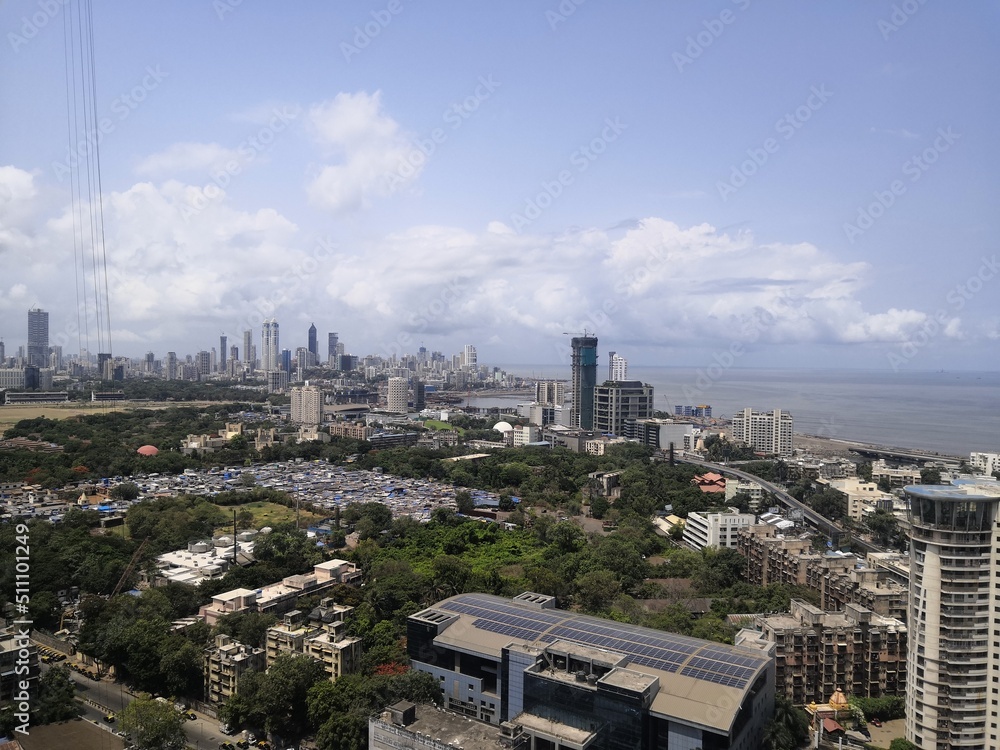 Indian, Mumbai metro city- May 15, 2022 Mumbai city Image of architecture design