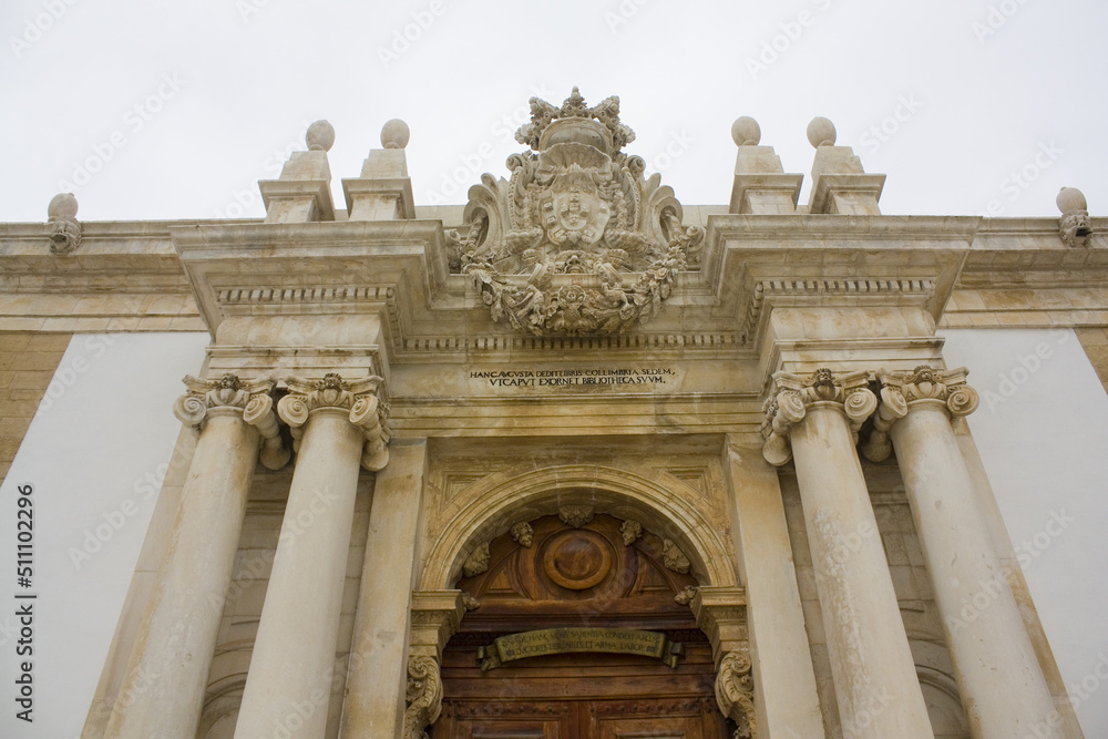  Old Library at Coimbra University, Portugal