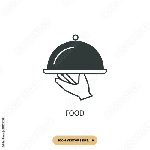 food icons  symbol vector elements for infographic web
