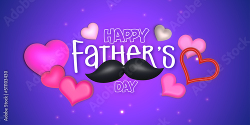 Cute Father’s Day Banner Background Design for Sale Social Media Post Free Vector
