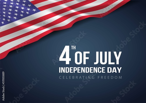 happy independence day America. vector illustration design