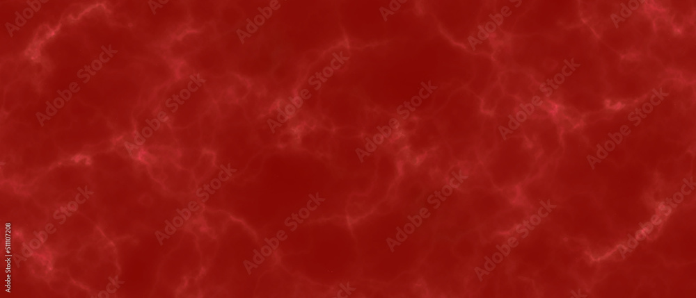 Abstract luxury neon light effected red marble texture, Brush painted