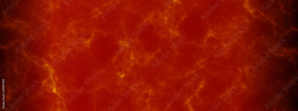 Abstract luxury neon light effected red marble texture, Brush painted