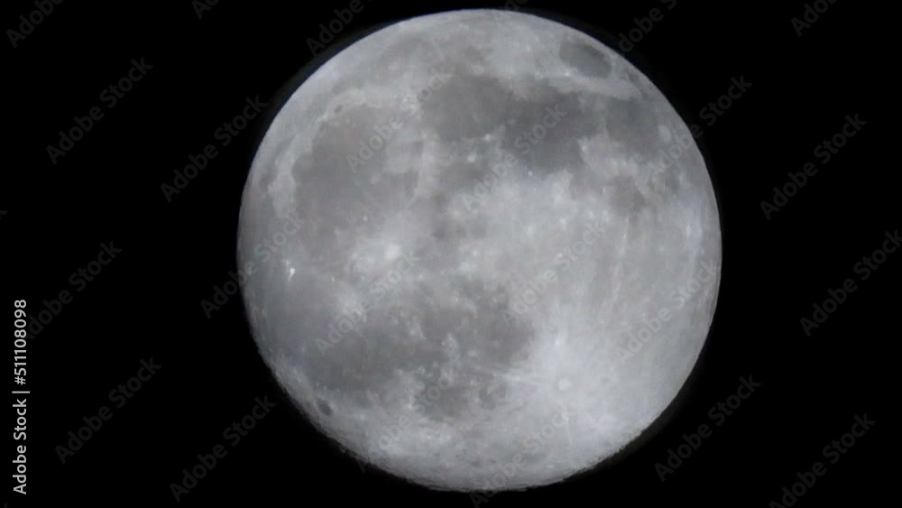 Video with clouds run of full moon background. Bright moon isolated on black background Video with clouds run of full moon background. Bright moon isolated on black background