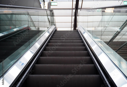 escalator in the subway