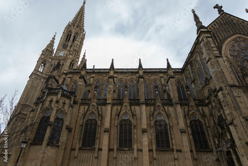 gorgeous side view of The San Sebastian Cathedral in Spain