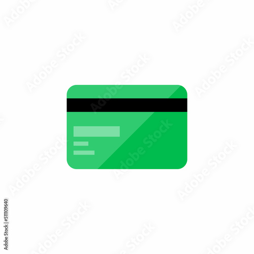 Credit bank card colored vector illustration. Trendy flat icon isolated pay symbol, sign can be used for: payment logo, mobile, app, emblem, design, web, dev, site, dev, ui, gui, ux. Vector EPS 10