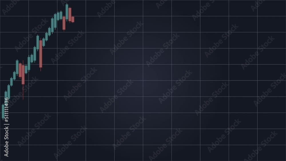 A simulated background wick and candle chart representing a stock market crash. A simulated background wick and candle chart representing a stock market crash.