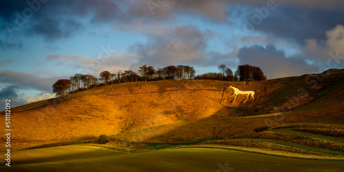 The White Horse at Cherhill, Wiltshire, UK