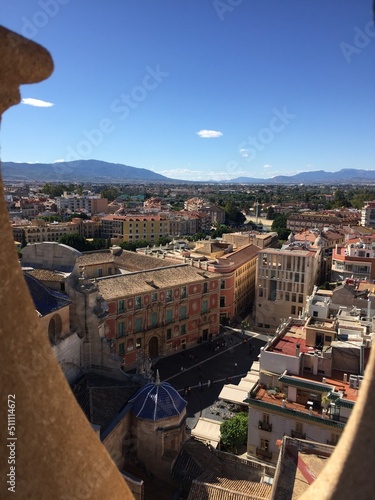 Vista aérea de la catedral de Murcia  photo