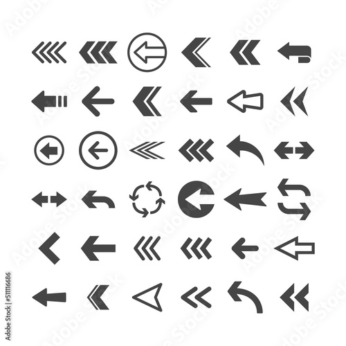 Arrow set collection. Arrows vector set icons.