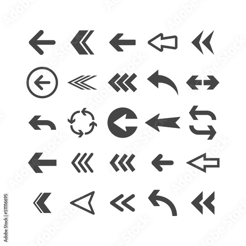 Arrow set collection. Arrows vector set icons.