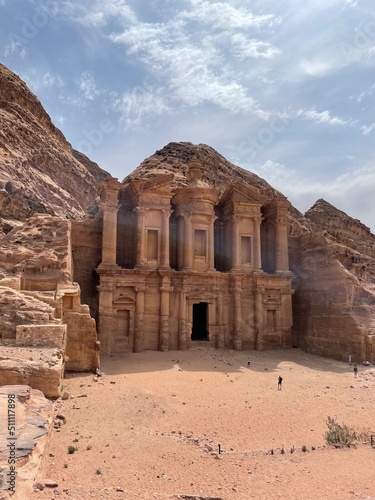 Beautiful unique Monastery in Petra, Jordan. High quality photo