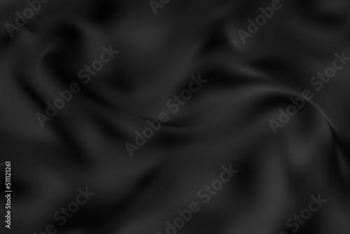 Abstract dark background wavy silk dark gray poster design