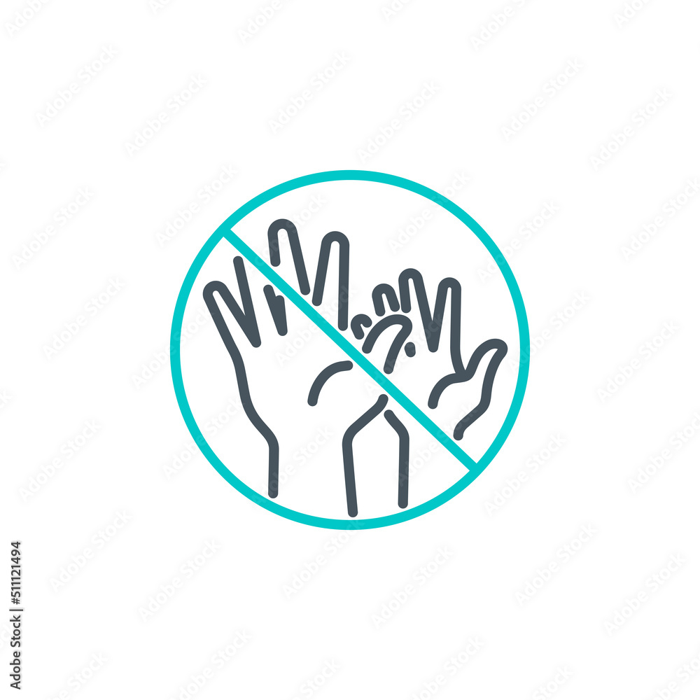 do not raise your hands up vote single line icon isolated on white. Perfect outline symbol voting show palm. volunteers community unanimously don't raised up hands design element with editable Stroke do not raise your hands up vote single line icon isolated on white. Perfect outline symbol voting show palm. volunteers community unanimously don't raised up hands design element with editable Stroke