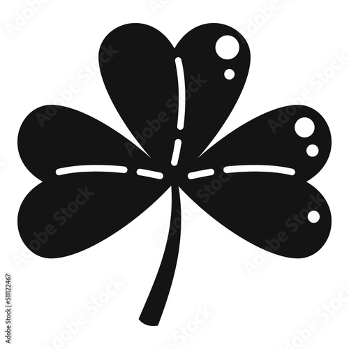 Clover petal icon simple vector. Luck leaf