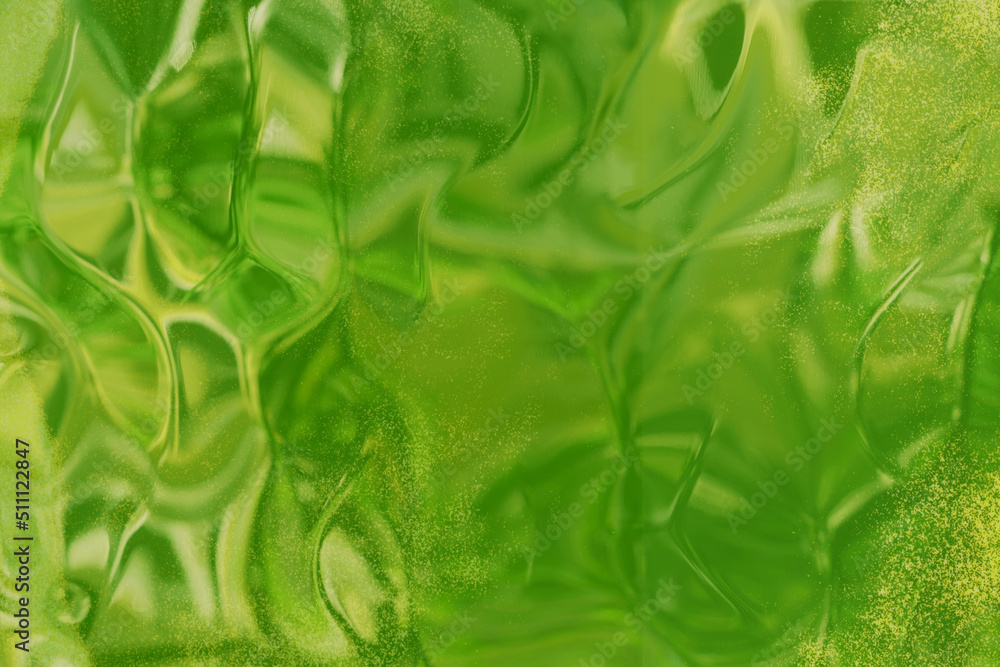 Holographic background in light shade of green. Summer Color Trends