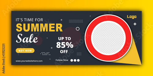 Horizontal Special Offer sales banner background Design template
