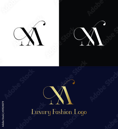 NA  luxury fashion business  logo or An  icon, letter, and monogram logo design vector file 
