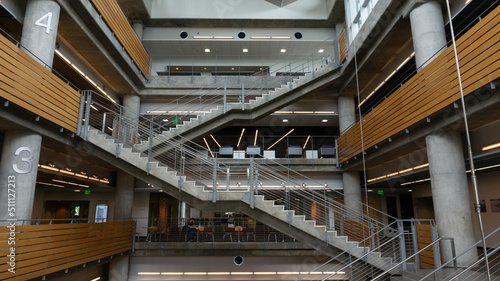 modern building with stairs