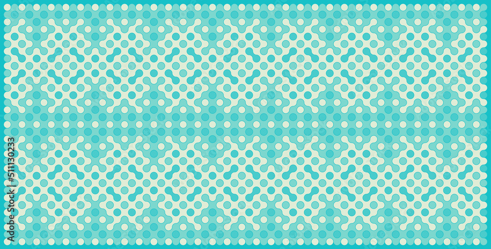 Multicolor truchet tiling connections illustration Multicolor truchet tiling connections illustration