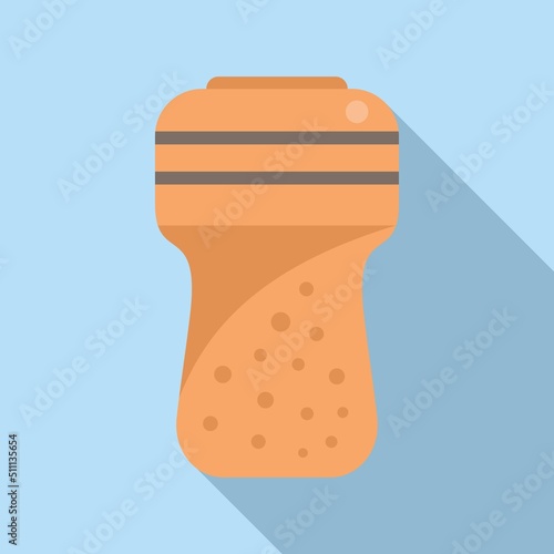 Wood waste icon flat vector. Organic trash