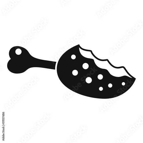 Meat waste icon simple vector. Ecology organic