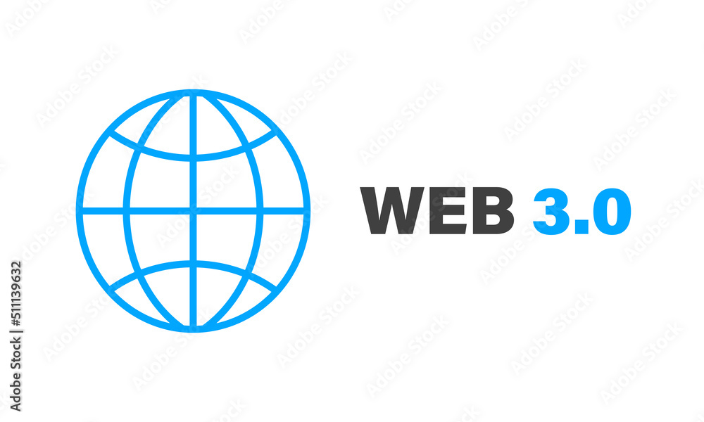 Web 3.0 advanced internet technology banner. Suitable for applications or web pages. Web 3.0 advanced internet technology banner. Suitable for applications or web pages.