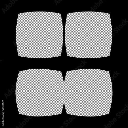 Virtual reality glasses template with space to insert your image or video.