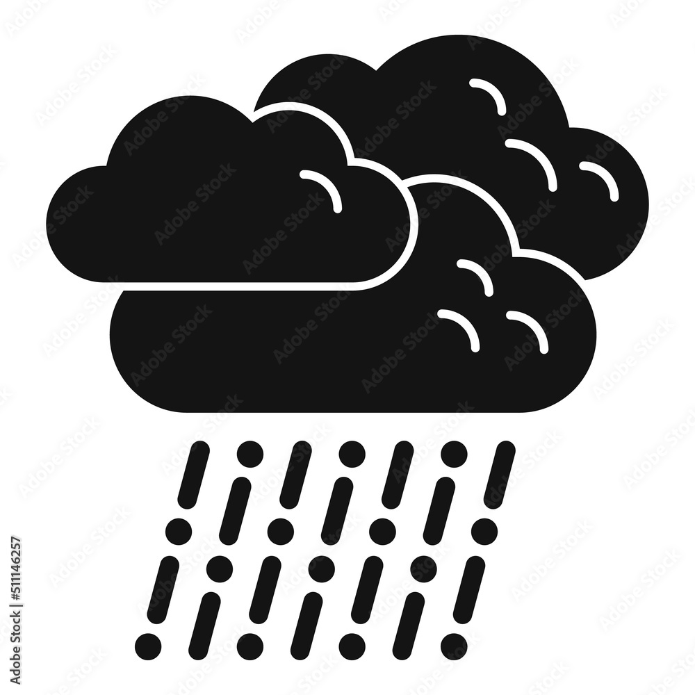 Rainy cloud icon simple vector. Cloudy rain Rainy cloud icon simple vector. Cloudy rain