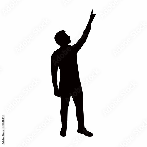 a man body silhouette vector