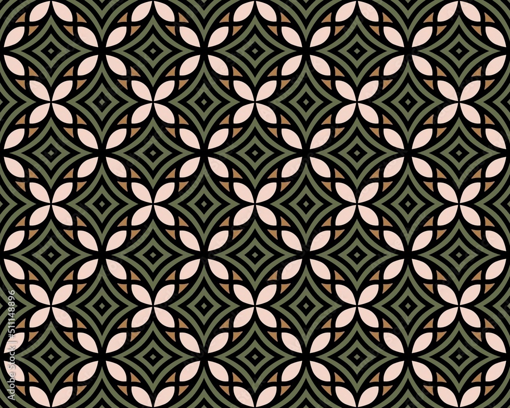Seamless tile pattern in different colors Seamless tile pattern in different colors