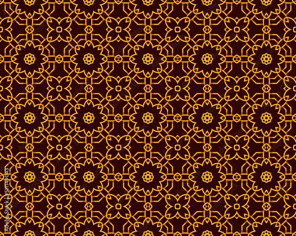 Seamless pattern of black and gold tones stock illustration