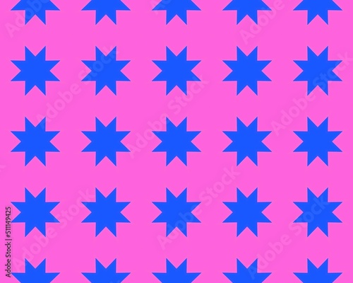 Seamless repeatable blue and pink colored abstract pattern background Perfect for fashion, textile design, cute themed fabric, on wallpaper