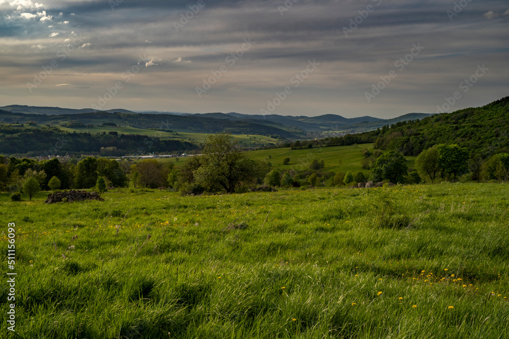 Fototapeta premium UNESCO-Biosphärenreservat Rhön, Abendstimmung