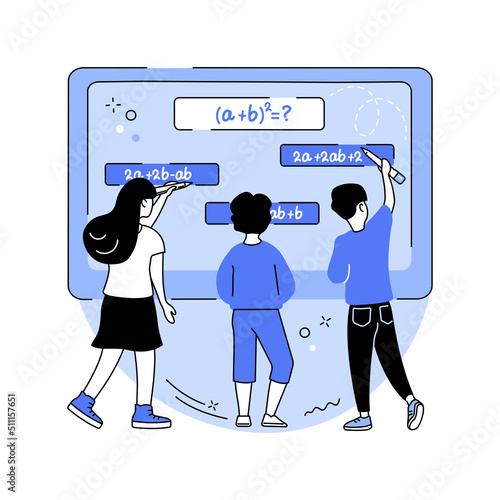 Interactive whiteboard isolated cartoon vector illustrations.