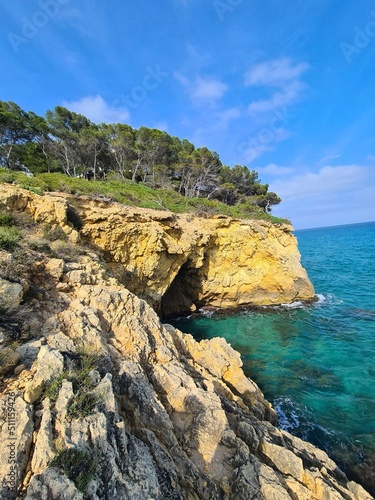 Obraz na płótnie Cliff at the ocean