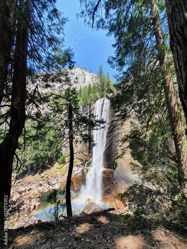 waterfall in yosemite