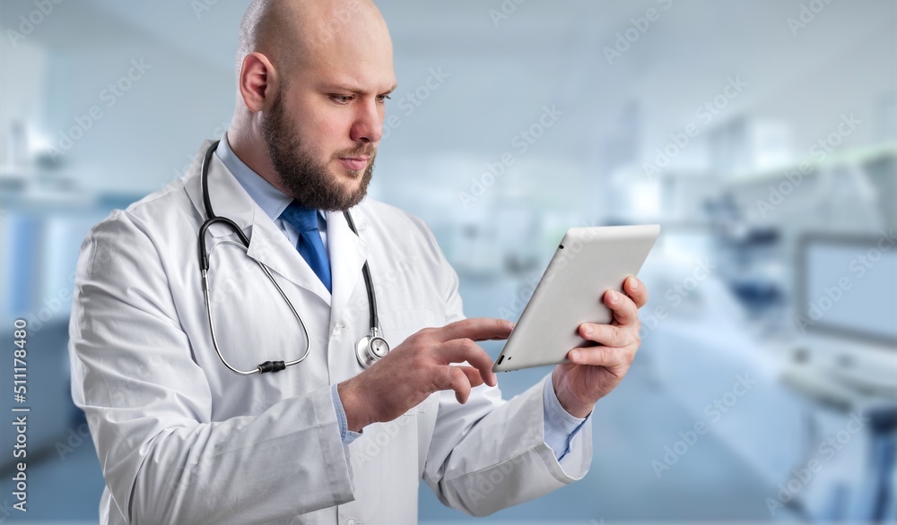 Medical Hospital Portrait Doctor. Health Care Medical Hospital Portrait Doctor. Health Care